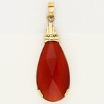 Hanger - 14 karaat Geel goud - Carneool, Sieraden, Tassen en Uiterlijk, Antieke sieraden