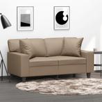vidaXL Tweezitsbank met sierkussens 120 cm kunstleer, Huis en Inrichting, Verzenden, 150 tot 200 cm, Leer, Nieuw