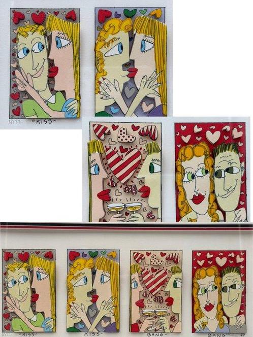 ≥ James Rizzi (1950-2011) - KISS-KISS-BANG-BANG · 3D — Kunst
