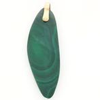 Hanger - 18 karaat Geel goud - Malachiet