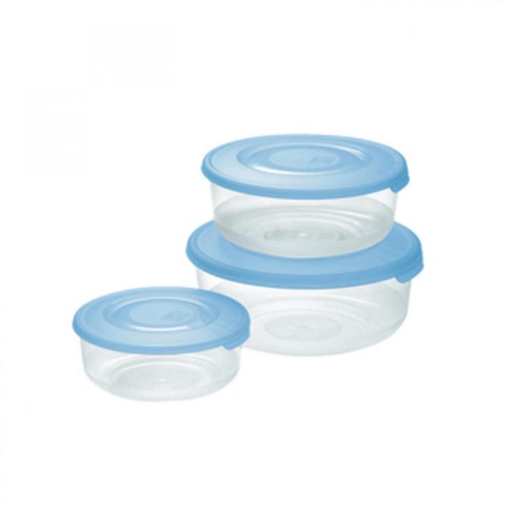 Ronde Bewaardozen 1.7-1-0.5L, Caravans en Kamperen, Kampeeraccessoires, Ophalen of Verzenden