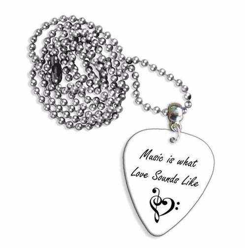 Plectrum ketting keychain van Music Is What Love Sounds Like, Verzamelen, Overige Verzamelen, Nieuw, Ophalen of Verzenden