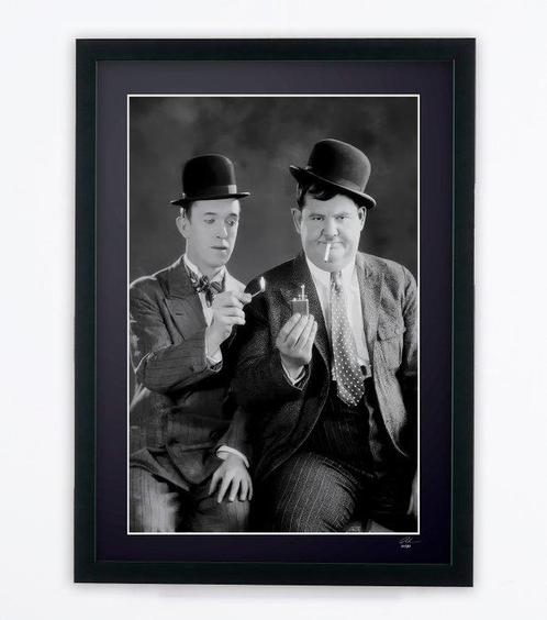 Stan Laurel & Oliver Hardy - Fine Art Photography - Luxury, Verzamelen, Film en Tv