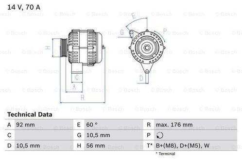 Dynamo / Alternator MERCEDES-BENZ 190 (E 1.8,E 2.0,E 2.3,..., Auto-onderdelen, Motor en Toebehoren, Nieuw, Ophalen of Verzenden