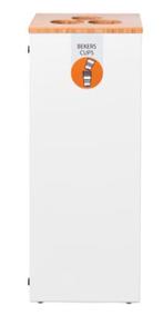 Bekerafvalbak | Wit/Bamboe | 34 Liter, Verzenden, Nieuw in verpakking