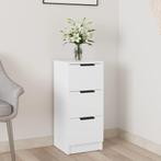 vidaXL Dressoir 30x30x70 cm bewerkt hout wit, Huis en Inrichting, Kasten | Dressoirs, Minder dan 50 cm, Verzenden, Nieuw, 25 tot 50 cm