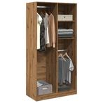vidaXL Kledingkast 100x50x200 cm bewerkt hout artisanaal, Huis en Inrichting, Kasten | Kledingkasten, Verzenden, Nieuw