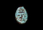 Oude Egypte, late periode Blue Faience Scarab met