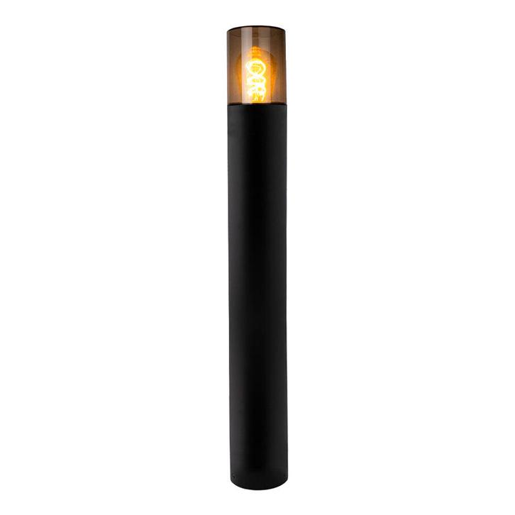 LED Tuinpaal - Staande buitenlamp met Smoked Glas | 80cm, Tuin en Terras, Buitenverlichting, Netvoeding, 50 tot 250 watt, Nieuw
