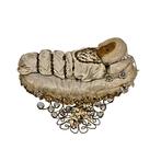 sculptuur, Maria Bambina - 28 cm - Textiel, Was, Metaal