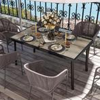 TRUUSK Tuintafel Balkontafel 145 X 85 Cm Eettafel Voor 6 Per, Verzenden, Nieuw