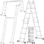 Vouwladder - werkhoogte 5,60 m - aluminium - multifunctio..., Ophalen of Verzenden, Nieuw