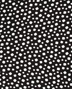 Viscose Poplin Dots Zwart, Hobby en Vrije tijd, Stoffen en Lappen, Nieuw, Zwart