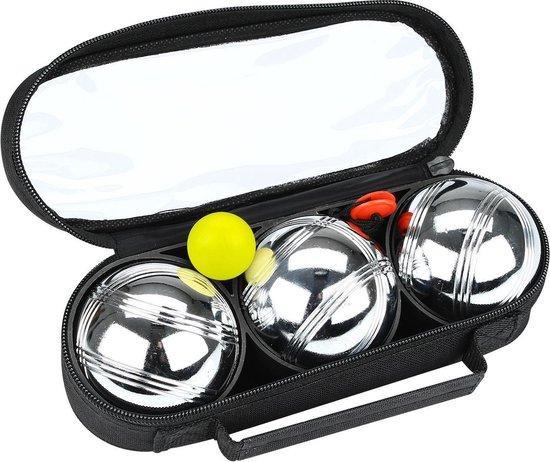 Get & Go Jeu de Boules Set III - 3 Ballen - Chroom/Zwart, Kinderen en Baby's, Speelgoed | Overig, Verzenden