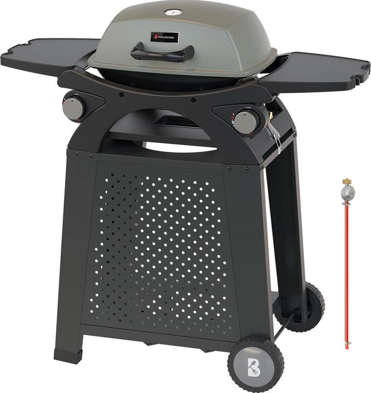 Tweedekans | KitchenBrothers Gas BBQ - Staand en Tafelmodel, Tuin en Terras, Houtskoolbarbecues, Zo goed als nieuw, Ophalen of Verzenden