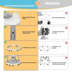 Loopstoel - Baby walker - Loopwagen - Opvouwbaar - Grijs, Verzenden, Zo goed als nieuw