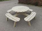 Ronde Picknicktafel Vurenhout NIEUW, Tuin en Terras, Ophalen of Verzenden, Nieuw, Rond, Hout