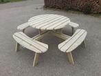 Ronde Picknicktafel Vurenhout NIEUW, Tuin en Terras, Nieuw, Rond, Ophalen of Verzenden, Hout