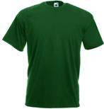 T-shirt Fruit of the Loom Value Weight  Flessen Groen, Nieuw, Overige maten, Overige kleuren