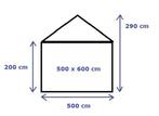 Classic Plus Partytent PVC 5x8x2 mtr in Grijs (5x8 meter), Verzenden, Nieuw, 2 meter of meer, Partytent