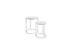 HAKU Möbel - Moderne Witte/Houten Bijzettafelset - 30,0/40,0, Verzenden, Nieuw
