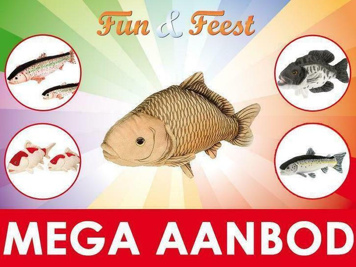 Knuffel vis - Het grootste aanbod pluche vissen knuffels, Kinderen en Baby's, Speelgoed | Knuffels en Pluche, Overige typen, Nieuw