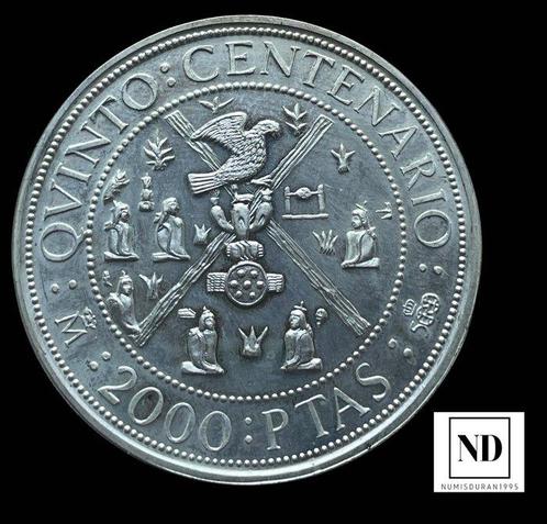 Koninkrijk Spanje. Juan Carlos I. 2000 Pesetas 1990 - Madrid, Postzegels en Munten, Munten | Europa | Niet-Euromunten