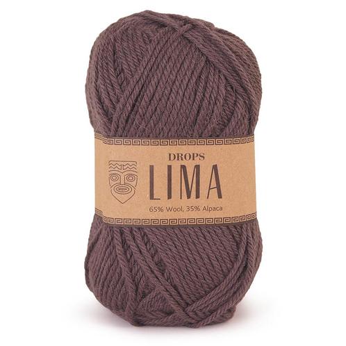 DROPS Lima Uni Colour - 5610 bruin - Wol Garen, Hobby en Vrije tijd, Breien en Haken, Ophalen of Verzenden