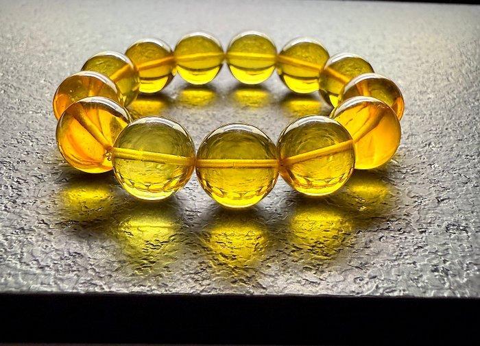 Armband met grote Baltische amber kralen van 15 mm, 24,5, Antiek en Kunst, Curiosa en Brocante