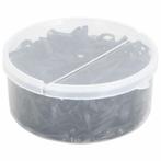 vidaXL Haarelastiekjes paard 500 st silicone zwart, Verzenden, Nieuw
