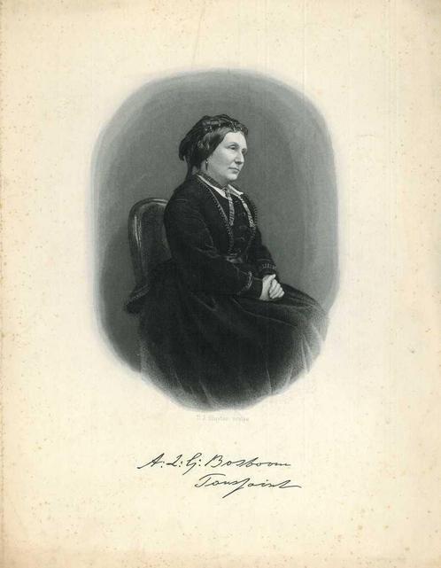 Portrait of Anna Louisa Geertruida Bosboom-Toussaint, Antiek en Kunst, Kunst | Etsen en Gravures