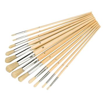 Silverline Ronde penselen set - pure haren - houten handv... beschikbaar voor biedingen