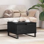 vidaXL Salontafel met lade Zwart eiken 55 x 55 x 36,5 cm, Huis en Inrichting, Verzenden, Vierkant, Nieuw, 50 tot 100 cm