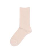 HEMA Damessokken zigzag glitter oudroze 2+1 gratis, Kleding | Dames, Verzenden, Nieuw
