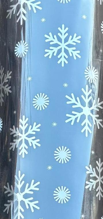 Inpakpapier Kerst Sneeuw Zwart Zilver - Breedte 50 cm - 100m beschikbaar voor biedingen
