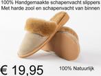 SCHAPENVACHT SLIPPERS pantoffels van Schapenwol € 19,95 TOP, Kleding | Dames, Mutsen, Sjaals en Handschoenen, Ophalen of Verzenden