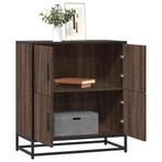 vidaXL Dressoir 68x35x76 cm bewerkt hout bruin eikenkleur, Verzenden, Nieuw, Overige houtsoorten