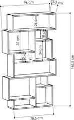 2dekans | Karmato Boekenplank | 100% MELAMINE | Antraciet, Ophalen of Verzenden, Zo goed als nieuw