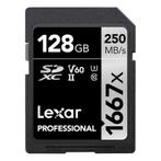 Lexar 128GB SD kaart 1667x USH-II V60, Nieuw