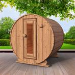 Red Knotty Cedar barrelsauna Ø209 x 200 cm, Sport en Fitness, Sauna, Nieuw, Complete sauna, Ophalen of Verzenden, Fins of Traditioneel