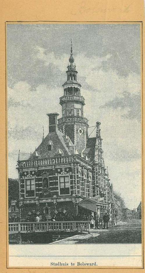 Zicht op Bolsward, Antiek en Kunst, Kunst | Etsen en Gravures
