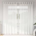 vidaXL Gordijnen met lussen 2 st 140x245 cm wit, Verzenden, Nieuw, Wit