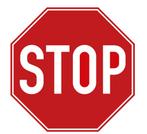 Premark thermoplastische markering, “stop” - bord - Glad -, Verzenden