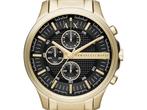 Armani Exchange AX2137 - Herenhorloge - 46 mm - Goudkleurig, Sieraden, Tassen en Uiterlijk, Horloges | Heren, Verzenden, Zo goed als nieuw