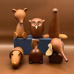 Senshukai  - Speelgoed meubels Six Vintage wooden animals, Antiek en Kunst