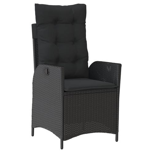 Verstelbare Tuinstoel Zwart - Retourdeal! 40% Korting, Tuin en Terras, Tuinstoelen, Verstelbaar, Nieuw, Rotan, Ophalen of Verzenden