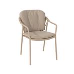 Taste by 4 Seasons Manitoba stapelbare tuinstoel - latte, Tuin en Terras, Tuinsets en Loungesets, Verzenden, Nieuw