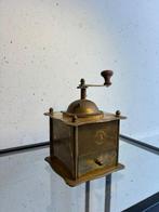 Koffiemolen - Vintage Koperen Goudkleurige koffiemolen -, Antiek en Kunst, Antiek | Keukenbenodigdheden
