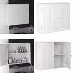 Badkamer Opbergkast met 2 Deuren – Wand en Vloerstaand, Huis en Inrichting, Badkamer | Badkamermeubels, Verzenden, Nieuw