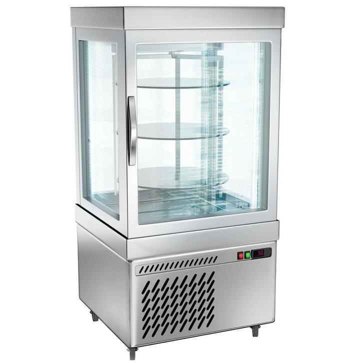 GGM Gastro | Panoramische vitrine - 230 liter - 670mm - 3 |, Witgoed en Apparatuur, Koelkasten en IJskasten, Verzenden